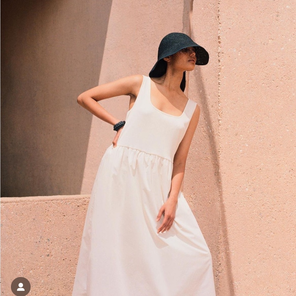 Who What Wear Tie Waist Midi Dress